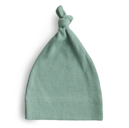 * Mushie Baby Beanie Ribbed | Roman Green*