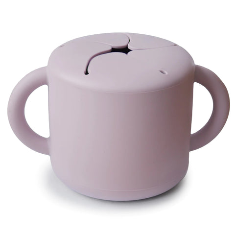 Mushie Siliconen Snack Cup | Soft Lilac