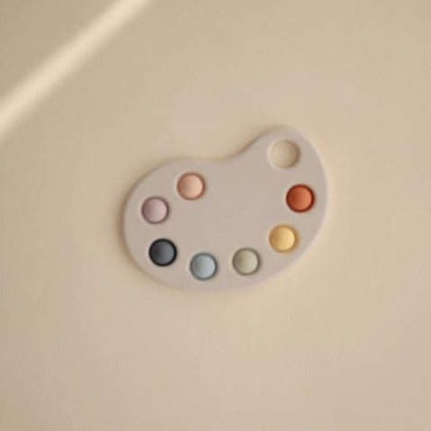 Mushie Bijtspeeltje Paint Palette Press Toy