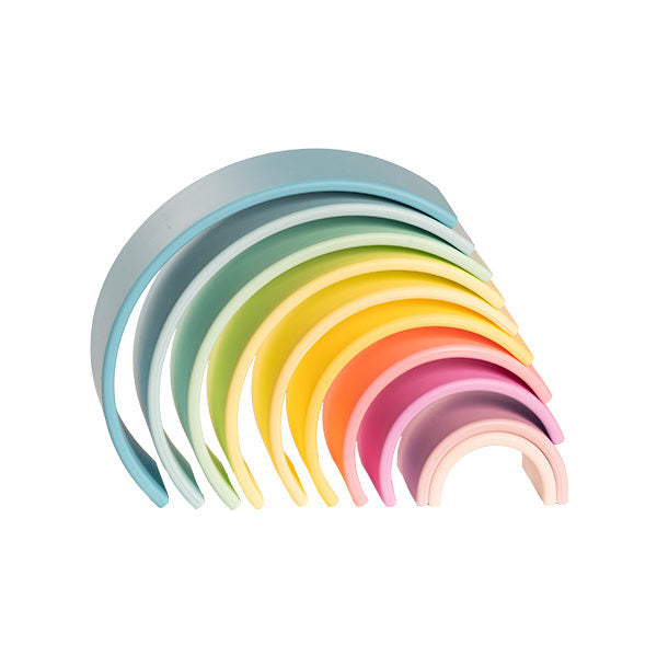* Dëna Siliconen Speelset Set 10 I Regenboog Pastel