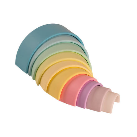 * Dëna Siliconen Speelset Set 10 I Regenboog Pastel