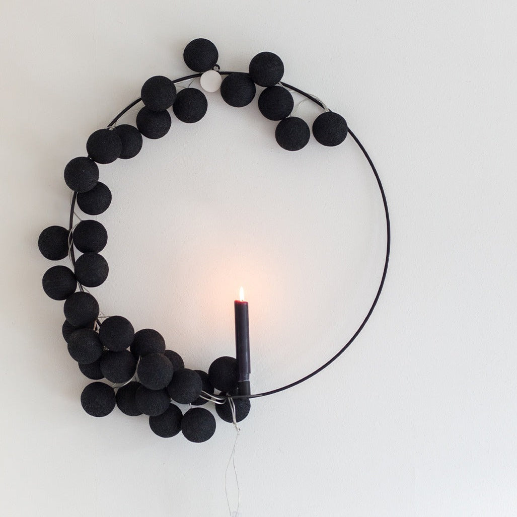 * Cotton Ball Lights Lichtslinger 20 stuks - Black