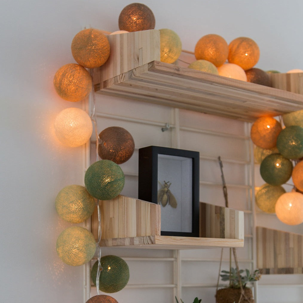 * Cotton Ball Lights Lichtslinger 20 stuks - Forest Green