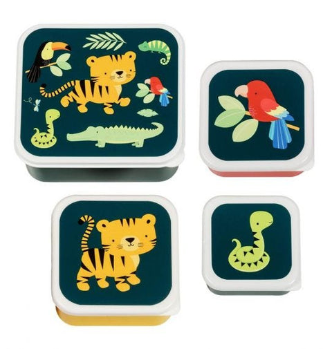 A Little Lovely Company Lunch & Snack Box Set | Jungle Tiger