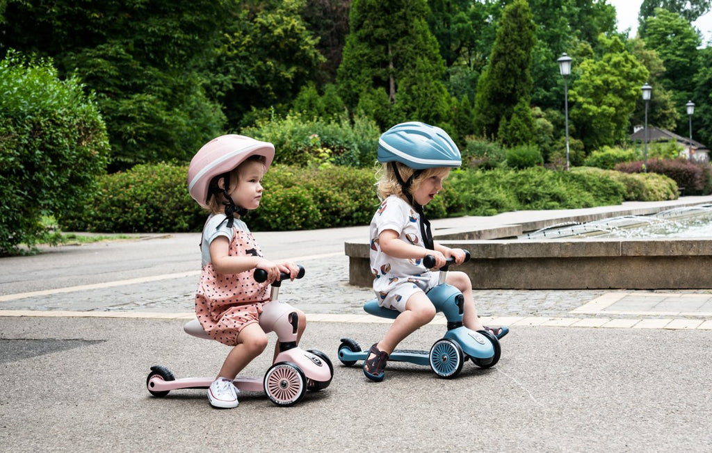 Scoot and Ride Helm XS Peach kinderhelm productfoto 3