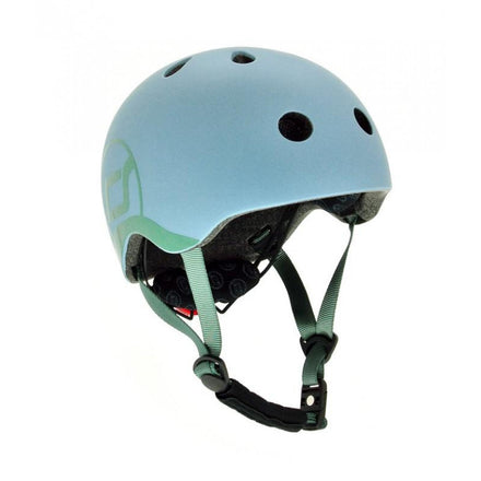 Scoot and Ride Helm XS Steel kinderhelm