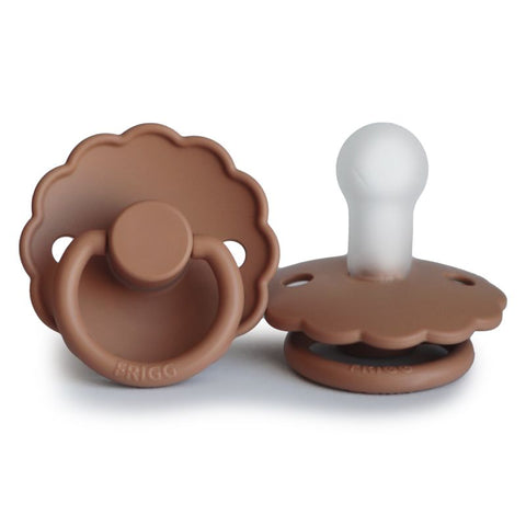 Frigg * Daisy Siliconen Fopspeen 0-6M Rond Peach Bronze