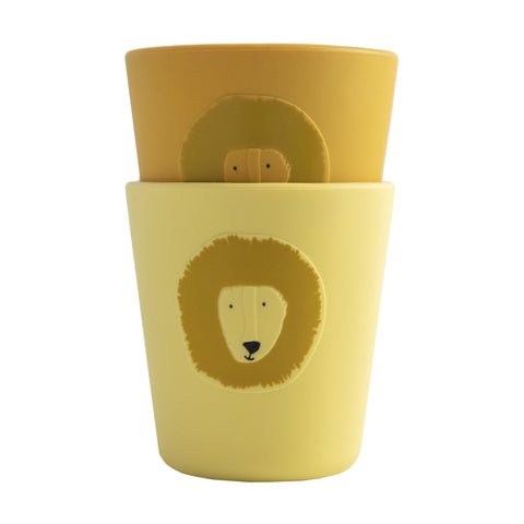 Trixie Siliconen Drinkbekers 2st Mr Lion