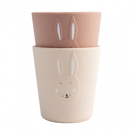 Trixie Siliconen Drinkbekers 2st Mrs Rabbit