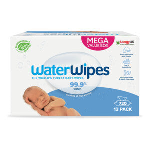 WaterWipes Bio Baby Billendoekjes | Voordeelpak 12x60 - (720st)