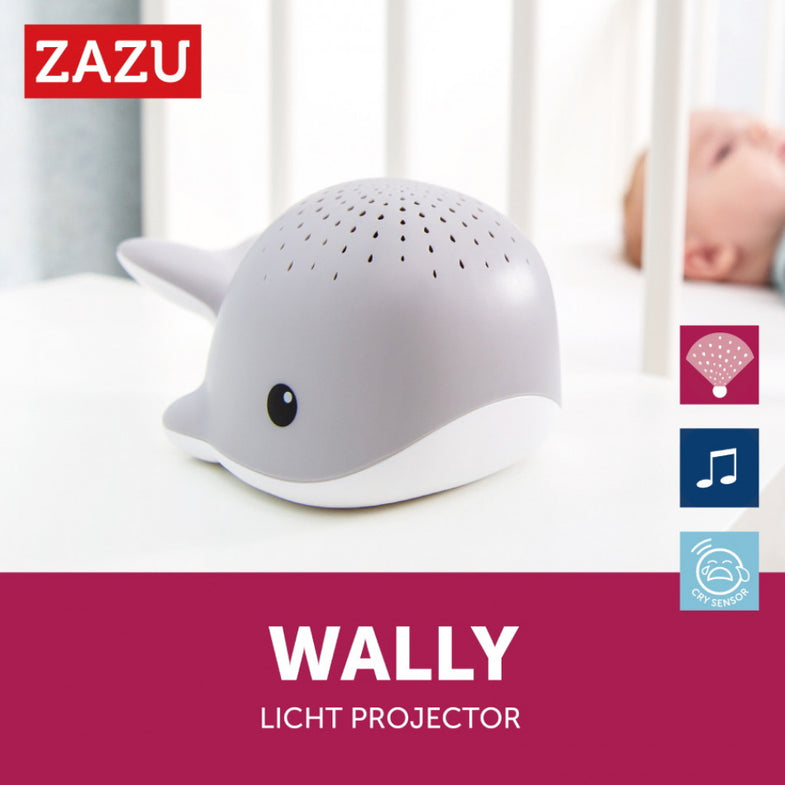 Zazu Projector Met Rustgevende Melodieën Wally De Walvis | Blauw